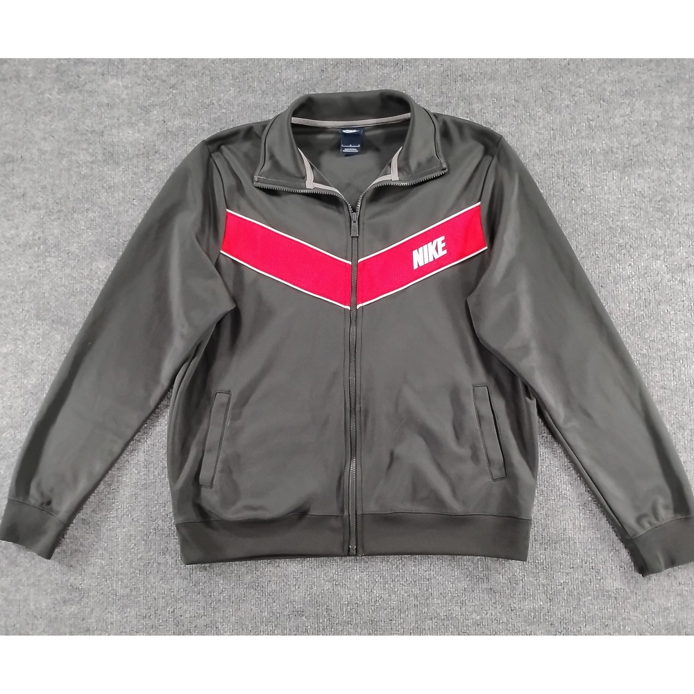 Nike Full Zip Track Jacket Size L Polyester Athleisure Streetwear Sportswear
